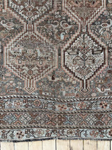 antique Persian accent rug sustainable home decor at Woven Kin Home