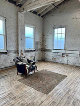 antique Persian accent rug sustainable home decor at Woven Kin Home