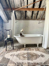 Vintage rug sustainable home decor at Woven Kin Home