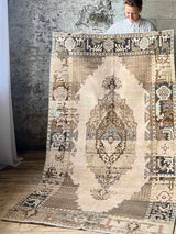 Vintage rug sustainable home decor at Woven Kin Home