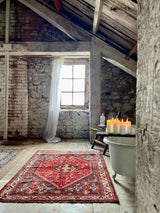 Vintage Persian Area Rug Sustainable Luxury Home Decor