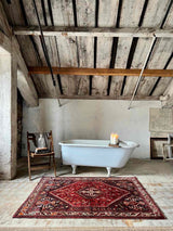 Vintage Persian Area Rug Sustainable Luxury Home Decor