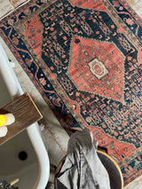 vintage Persian area rug at Woven Kin Home sustainable home decor