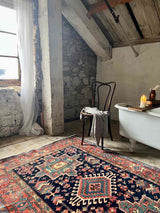 Vintage Persian Area Rug Sustainable Luxury Home Decor