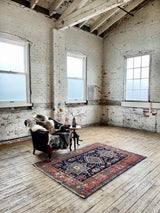 Vintage Persian Area Rug Sustainable Luxury Home Decor