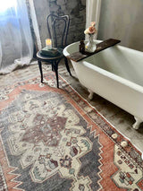 Vintage rug sustainable home decor at Woven Kin Home