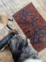 antique vintage area rug sustainable home decor at Woven Kin Home