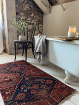 antique vintage area rug sustainable home decor at Woven Kin Home