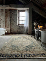 Vintage Persian Area Rug Sustainable Luxury Home Decor