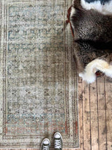 Vintage Persian Area Rug Sustainable Luxury Home Decor