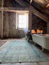 Vintage Persian Area Rug Sustainable Luxury Home Decor