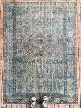 Vintage Persian Area Rug Sustainable Luxury Home Decor