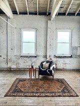 Vintage Persian Area Rug Sustainable Luxury Home Decor