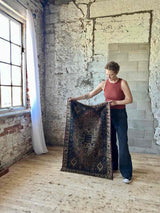 Vintage Persian Area Rug Sustainable Luxury Home Decor