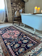 Vintage Persian Area Rug Sustainable Luxury Home Decor