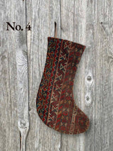 Gingerbread Vintage Rug Christmas Stocking Woven Kin Home Holiday Decor