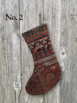 Gingerbread Vintage Rug Christmas Stocking Woven Kin Home Holiday Decor