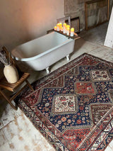 Antique Persian Area Rug Sustainable Luxury Home Decor