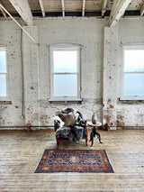 antique Persian rug at Woven Kin Home sustainable home decor