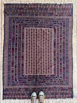 Vintage Persian Area Rug Sustainable Luxury Home Decor