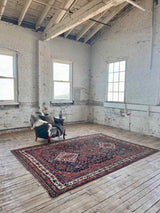 Antique Persian Area Rug Sustainable Luxury Home Decor