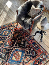 Vintage Persian Area Rug Sustainable Luxury Home Decor