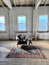 Vintage Persian Area Rug Sustainable Luxury Home Decor