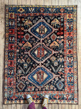 Vintage Persian Area Rug Sustainable Luxury Home Decor