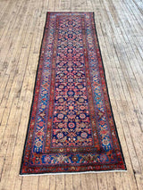 Colorful vintage Persian runner rug