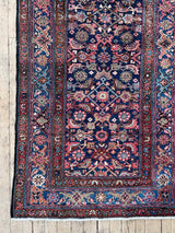 Colorful vintage Persian runner rug