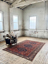 Vintage Persian Area Rug Sustainable Luxury Home Decor