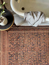 antique vintage area rug sustainable home decor at Woven Kin Home