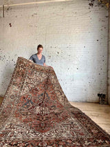 Vintage Persian Area Rug Sustainable Luxury Home Decor