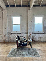 antique Persian accent rug sustainable home decor at Woven Kin Home