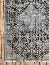 antique Persian accent rug sustainable home decor at Woven Kin Home