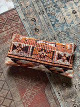 Vintage Rug Lumbar Pillow Sustainable Home Decor at Woven Kin Home