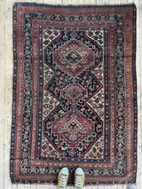 antique vintage area rug sustainable home decor at Woven Kin Home