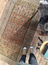 vintage runner rug at Woven Kin Home