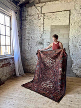 Antique Persian Area Rug Sustainable Luxury Home Decor
