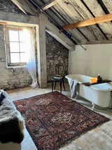 Antique Persian Area Rug Sustainable Luxury Home Decor