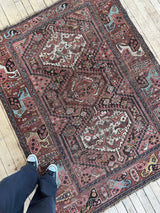 Antique Persian Area Rug Sustainable Luxury Home Decor