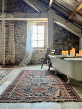 Vintage Persian Area Rug Sustainable Luxury Home Decor