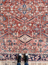 Vintage Persian Hand-knotted Area Rug at Woven Kin Home