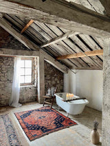 Vintage Persian Area Rug Sustainable Luxury Home Decor