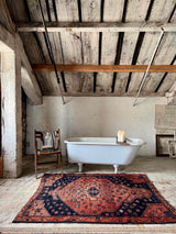 Vintage Persian Area Rug Sustainable Luxury Home Decor