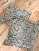 Vintage Rug Pillow Sustainable Home Decor @ Woven Kin Home