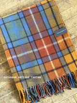 Recycled Wool Plaid Blanket Sustainable Home Decor at Woven Kin Home