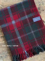 Recycled Wool Plaid Blanket Sustainable Home Decor at Woven Kin Home