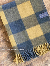 Recycled Wool Plaid Blanket Sustainable Home Decor at Woven Kin Home