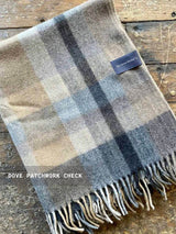 Recycled Wool Plaid Blanket Sustainable Home Decor at Woven Kin Home